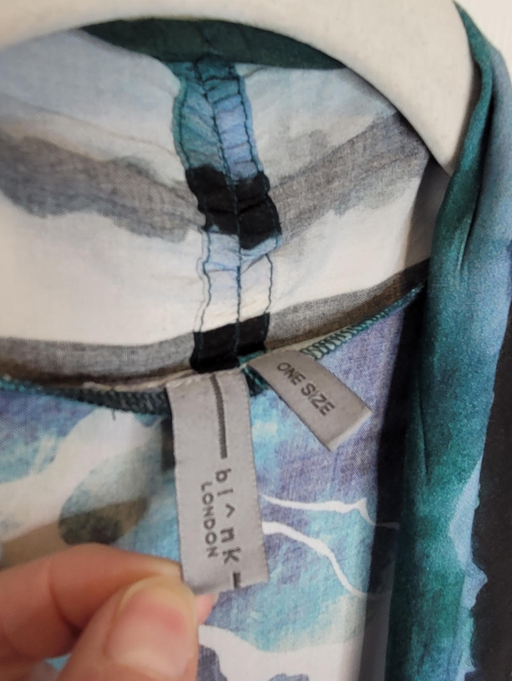 Anthropologie Blank London Rubina Long Duster Kimono One Size Dark Floral - Picture 7 of 8